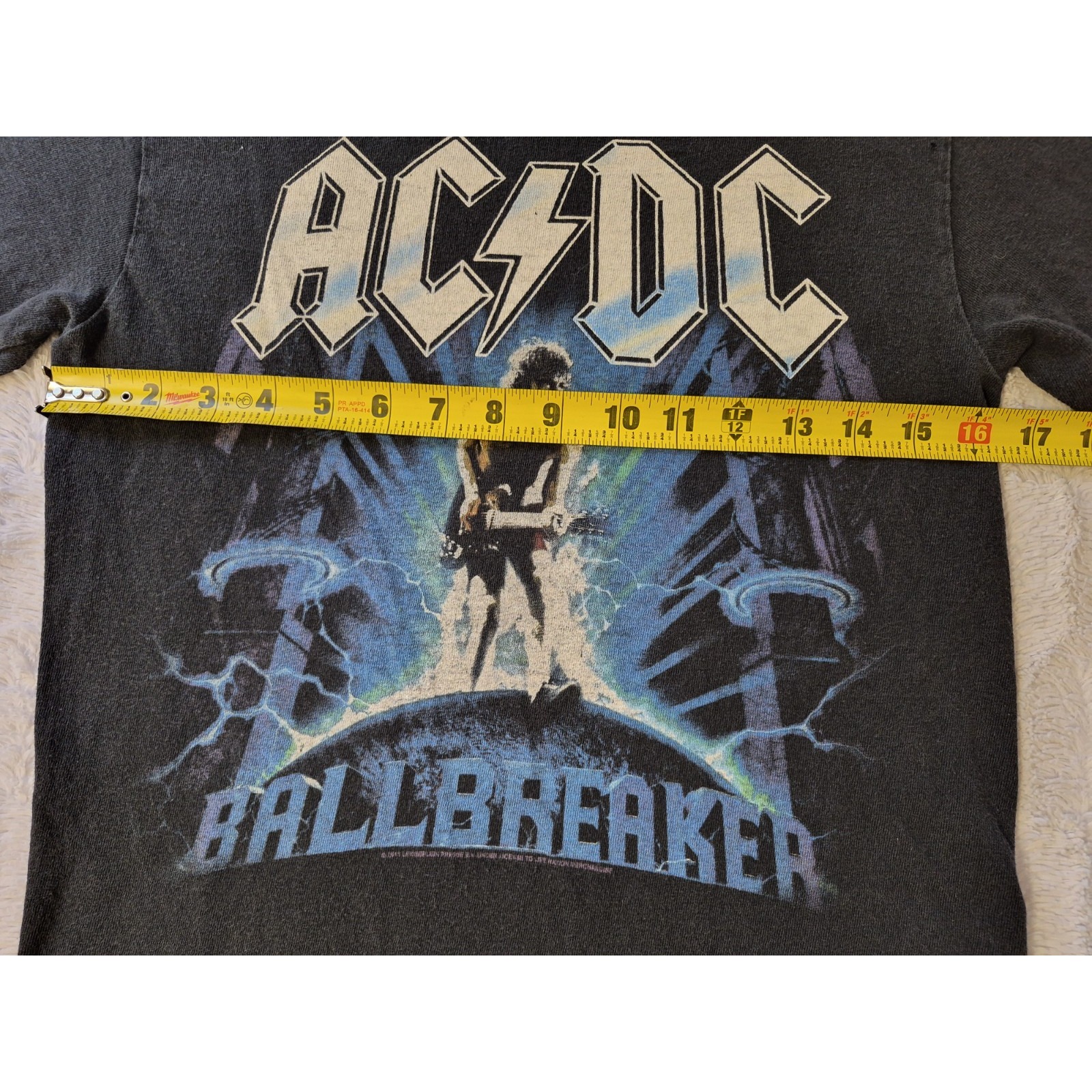 Acdc Ballbreaker Tour Concert T Shirt Men's Size Small Y2k Reprint Delta Black — image 6 of 8